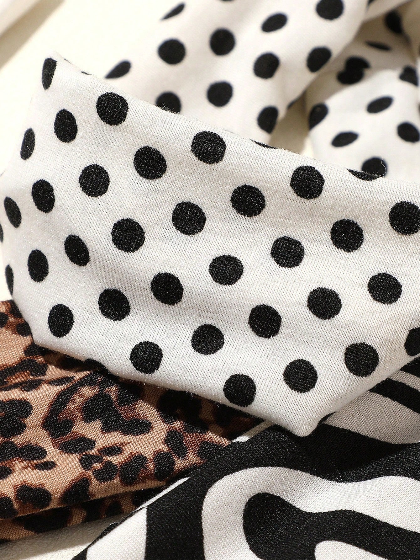 3pc Kawaii Print Elastic Sweatband Set