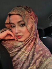 1pc Bohemian Style Vintage Paisley Double-Sided Jacquard Pashmina Scarf
