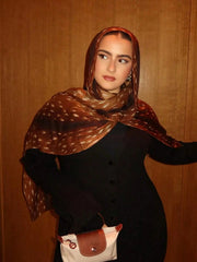 1pc Bohemian Watercolor Deer Pattern Scarf