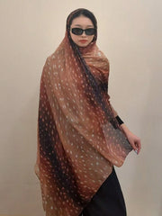 1pc Bohemian Watercolor Deer Pattern Scarf