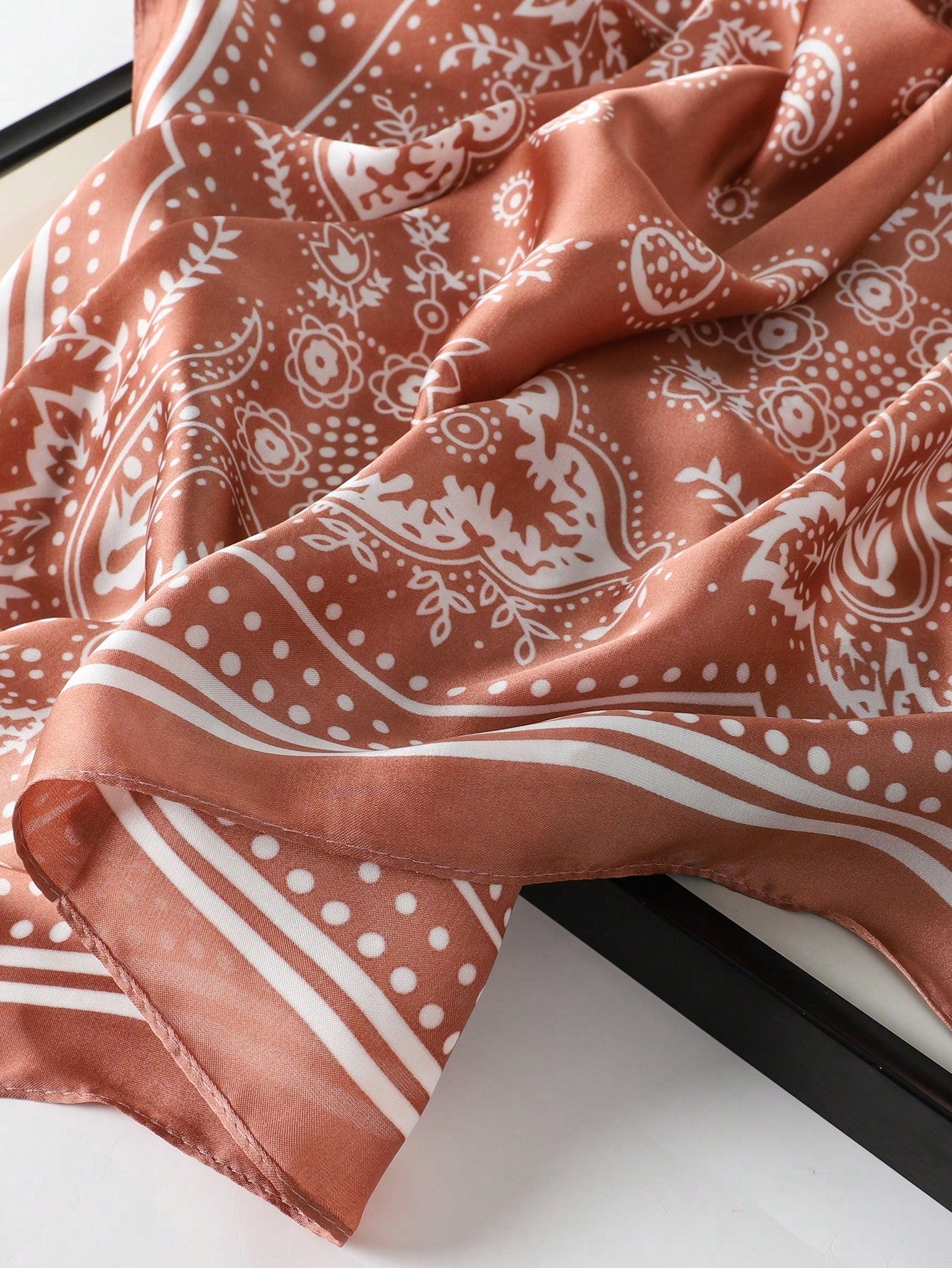 1pc Bohemian Style Paisley Print Bandana