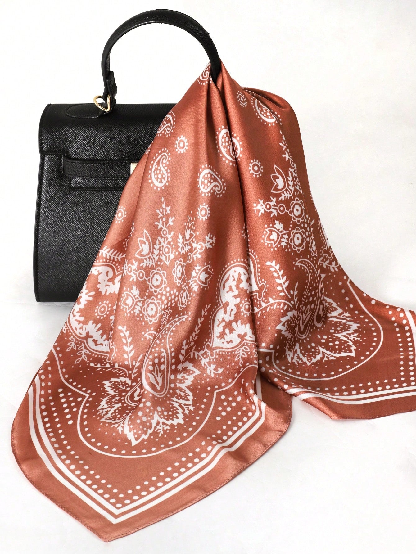 1pc Bohemian Style Paisley Print Bandana