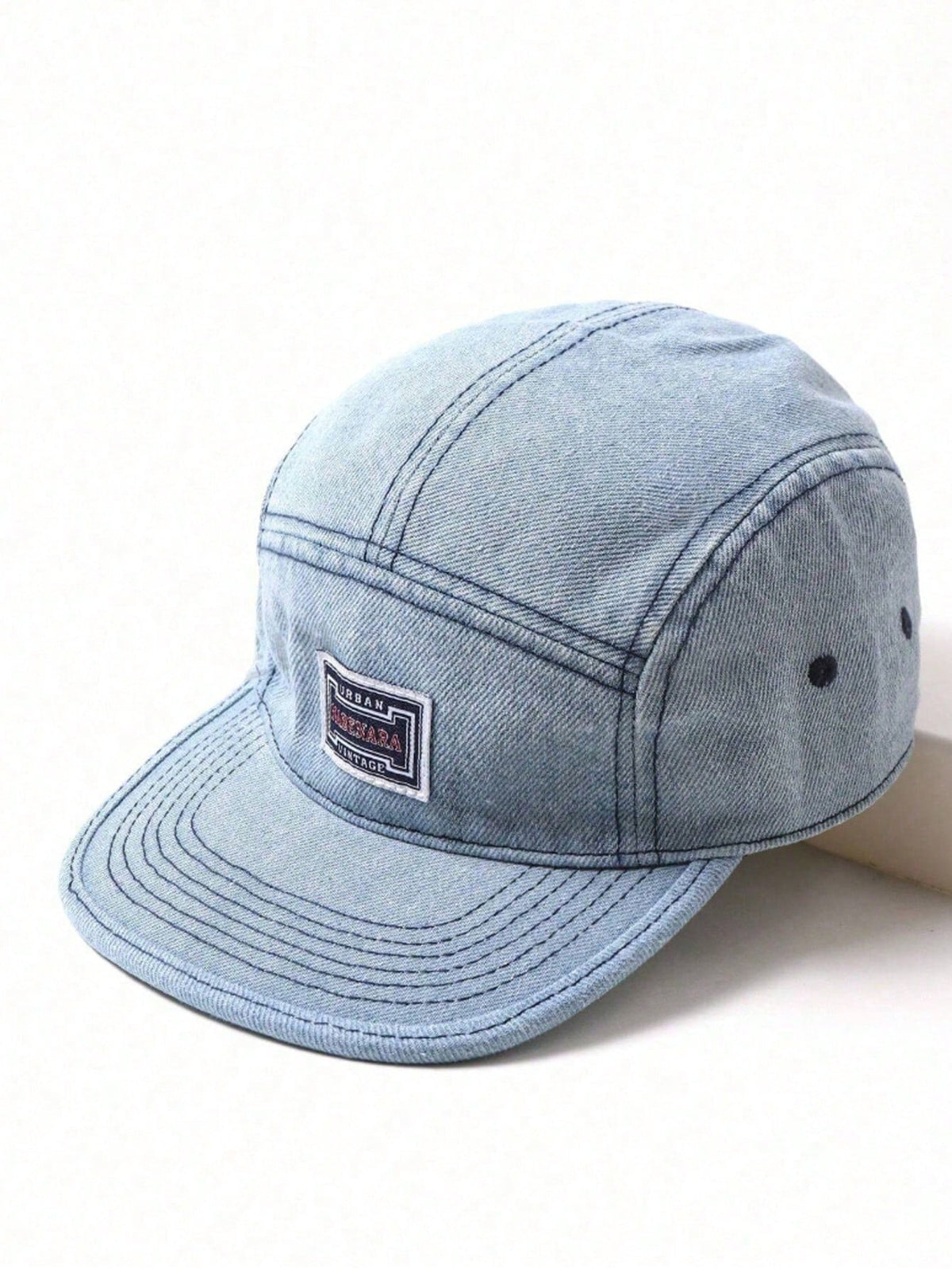 1pc Vintage Washed Distressed Flat Brim Casual Baseball Cap