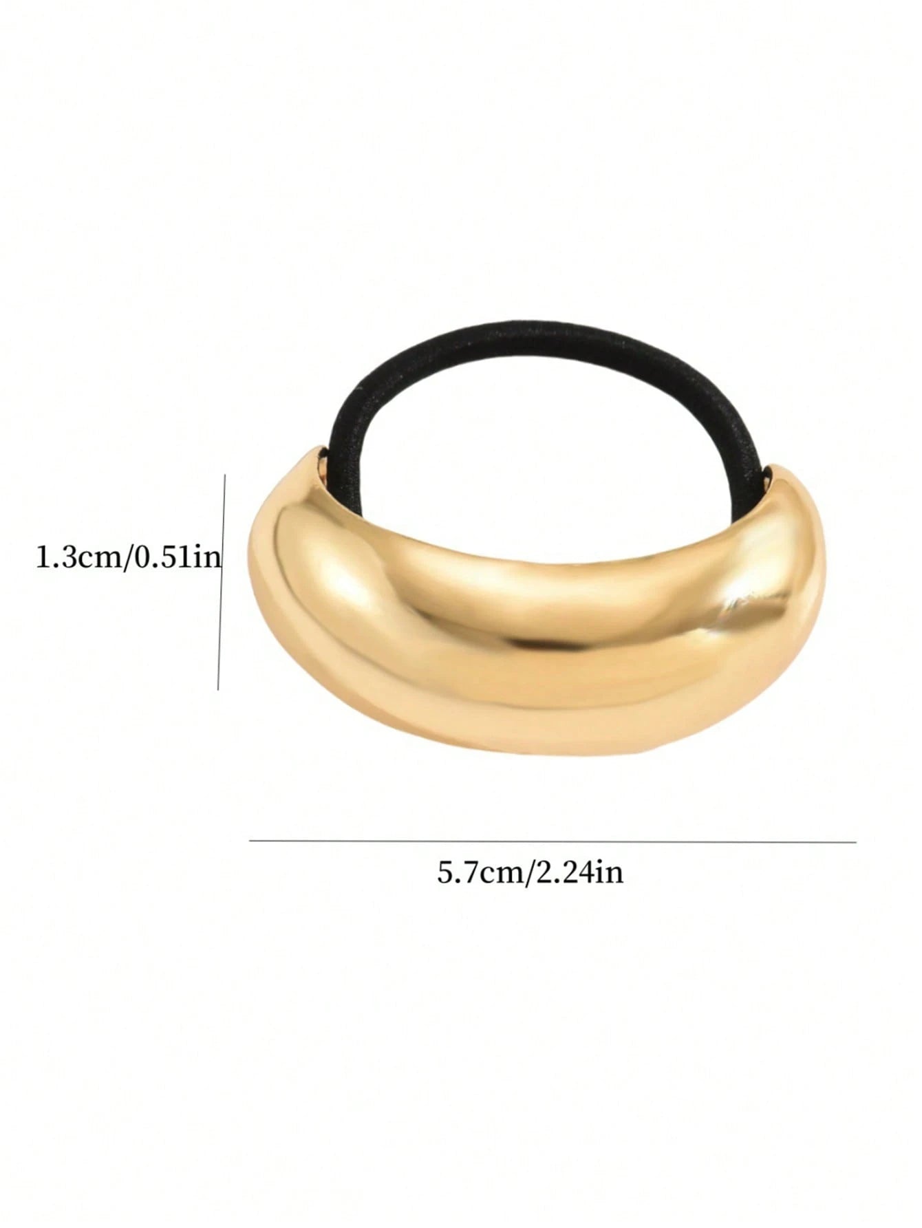 2pcs Punk Geometric Metal Headband Set, Elastic Hair Hoop - www.thetreasurebox.me