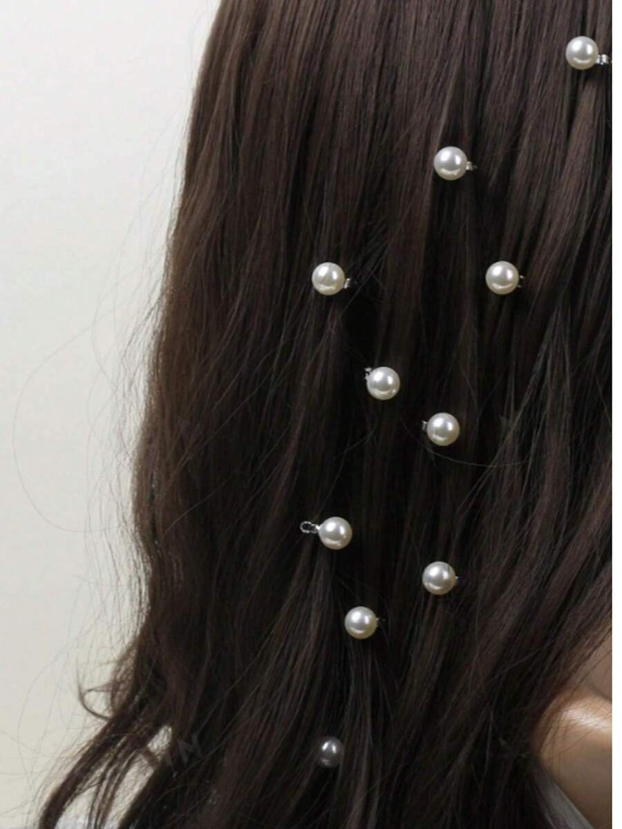 5pcs Faux Pearl Hair Clips