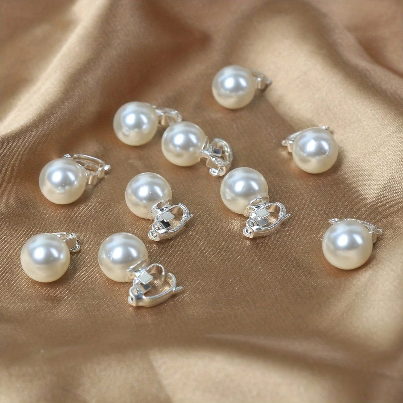 5pcs Faux Pearl Hair Clips