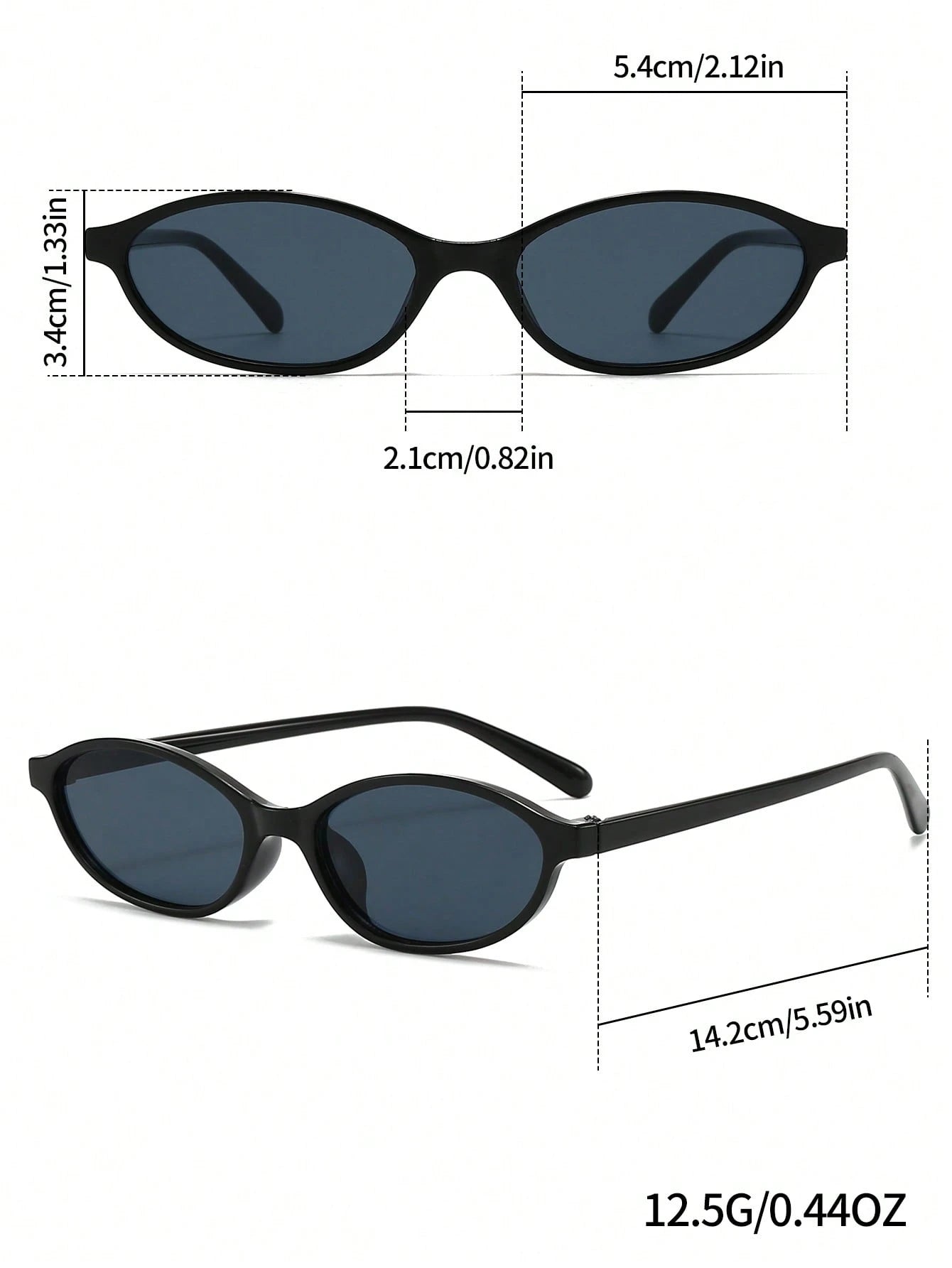 6pcs Casual Small Frame Glasses Set