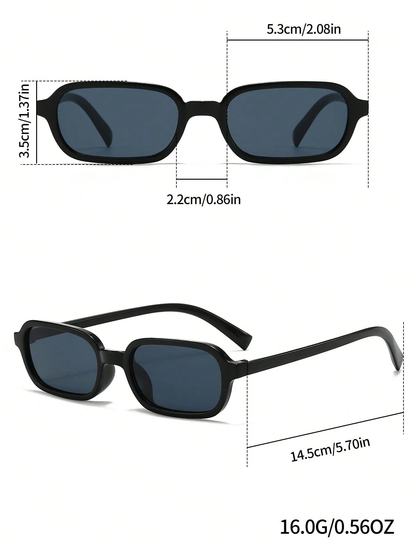 6pcs Casual Small Frame Glasses Set
