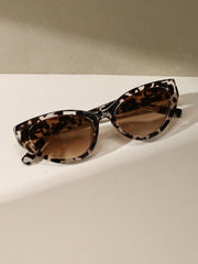 Leopard Print Cat Eye Sunglasses