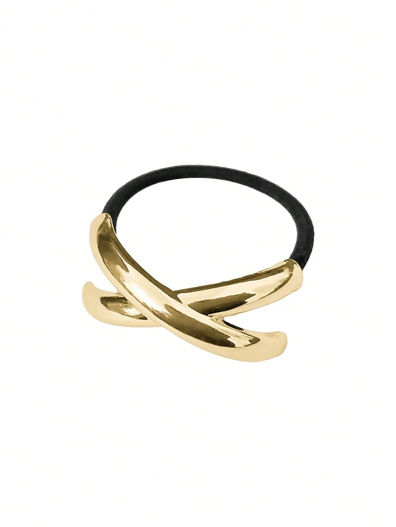 1pc Elegant Golden Metal Geometric Hair Tie - www.thetreasurebox.me