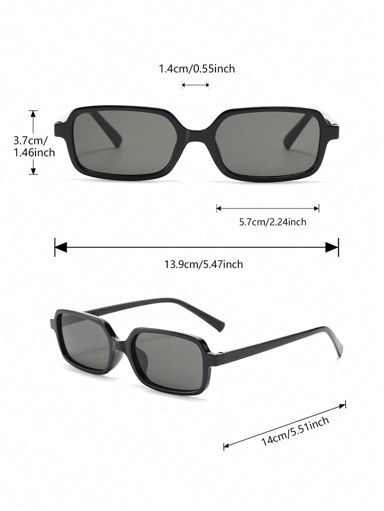 9pcs Cat Eye Tinted Lens Sunglasses Set