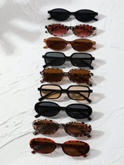 9pcs Cat Eye Tinted Lens Sunglasses Set