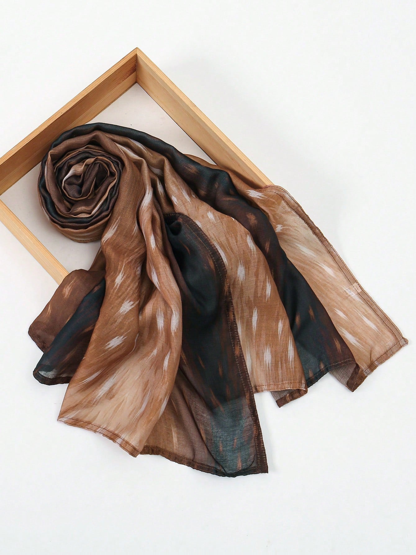 1pc Bohemian Watercolor Print Scarf