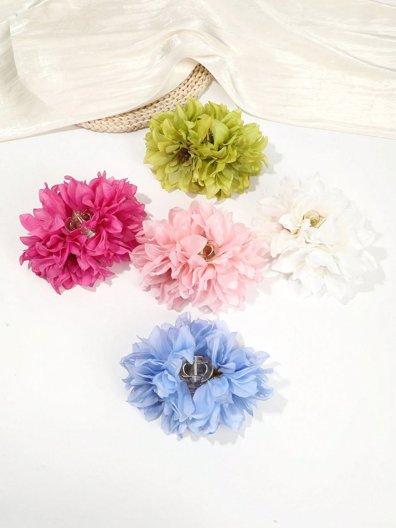 1pc Bohemian Extra Large Floral Hair Clip
