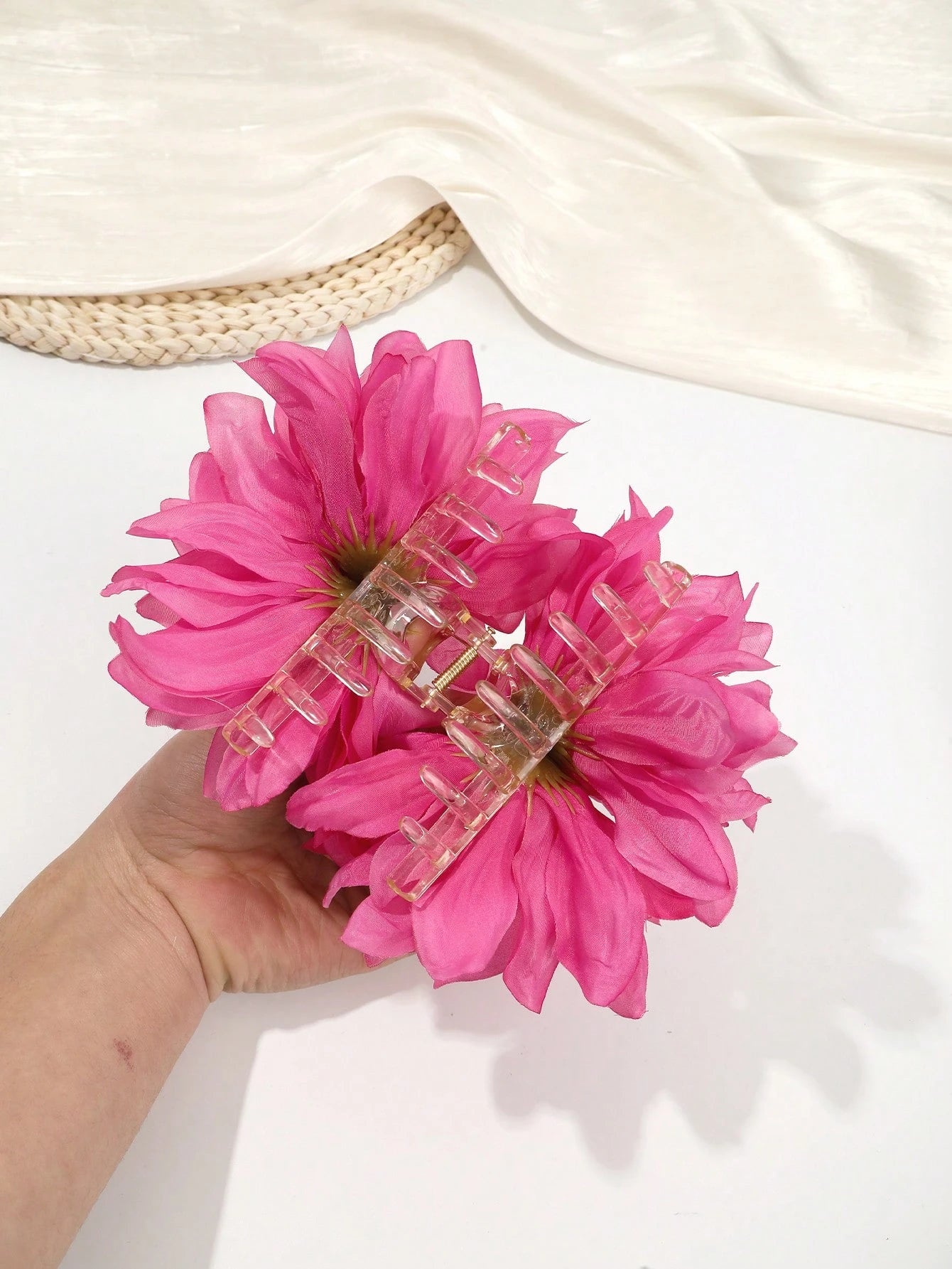 1pc Bohemian Extra Large Floral Hair Clip
