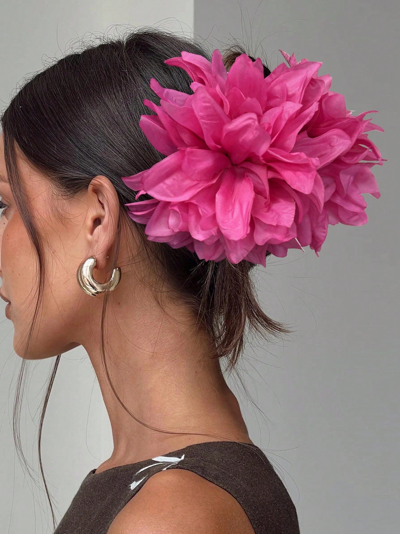 1pc Bohemian Extra Large Floral Hair Clip