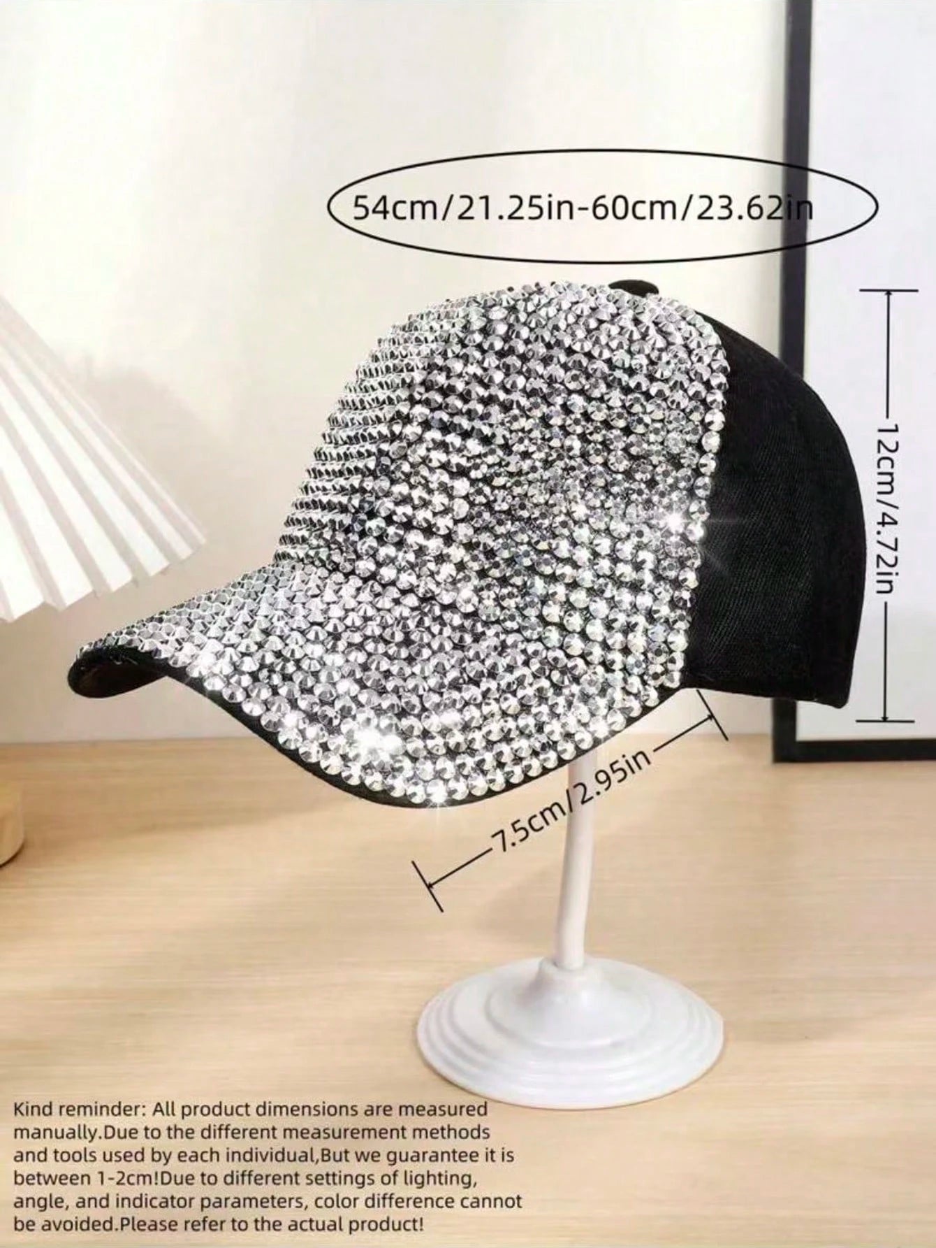 1pc Style Rhinestone Baseball Cap