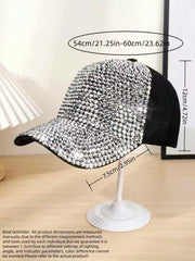 1pc Style Rhinestone Baseball Cap