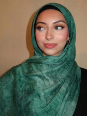 1pc Bohemian Style Watercolor Print Headscarf