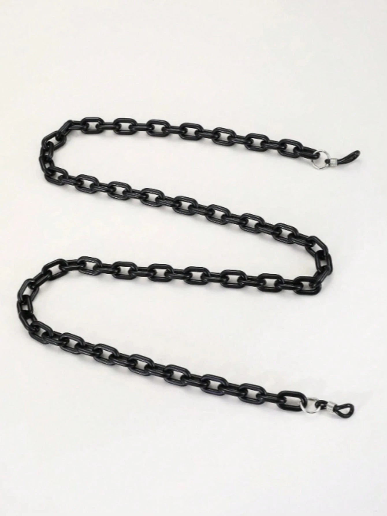 All-Black Turquoise Shell Texture Eyeglasses Chain
