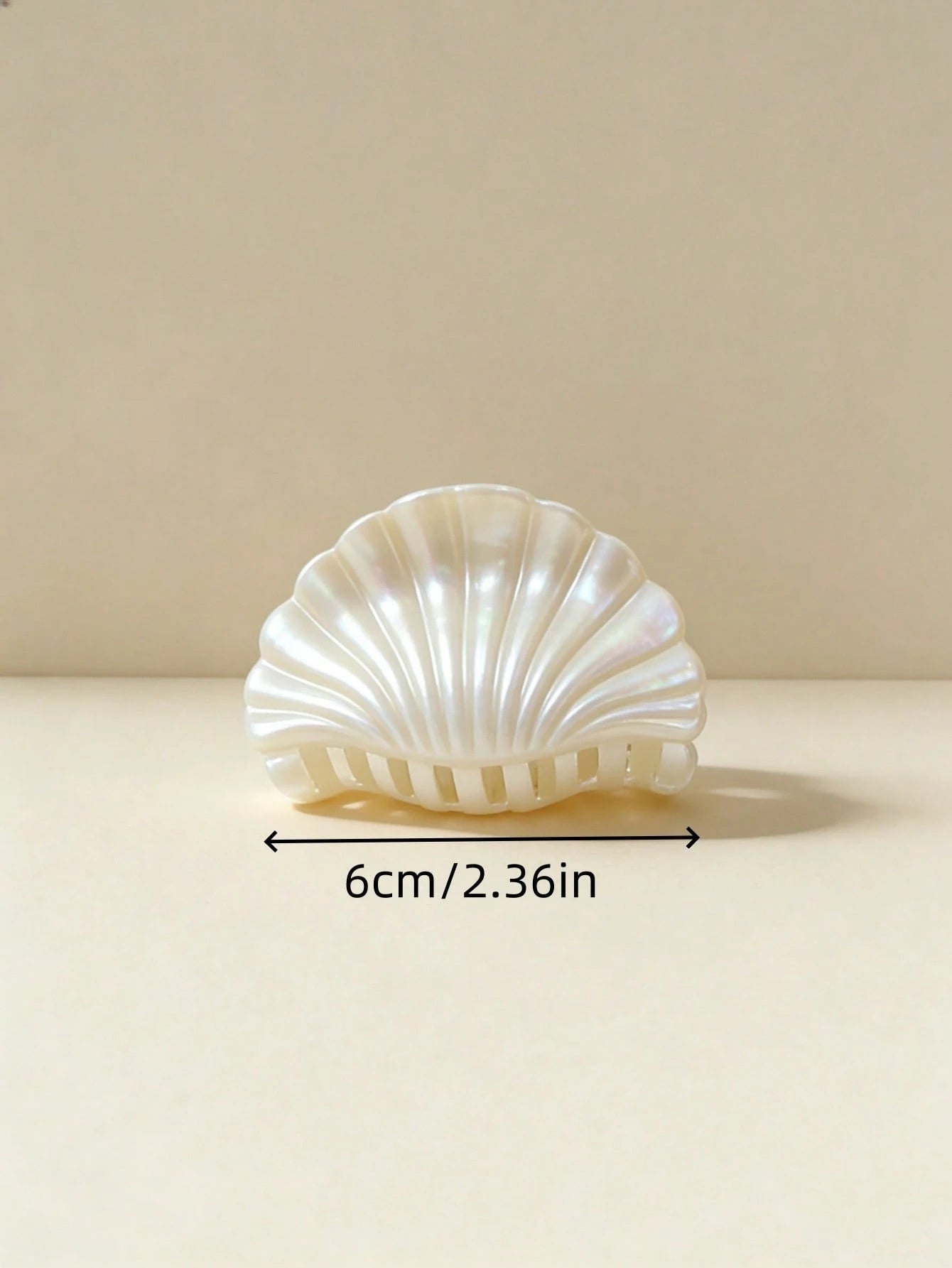6pcs Acrylic Shell Hair Claws Set