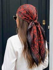 1pc Minimalist Printed Satin Neckerchief