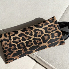 1pc Leopard Print  Glasses Pouch