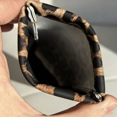 1pc Leopard Print  Glasses Pouch