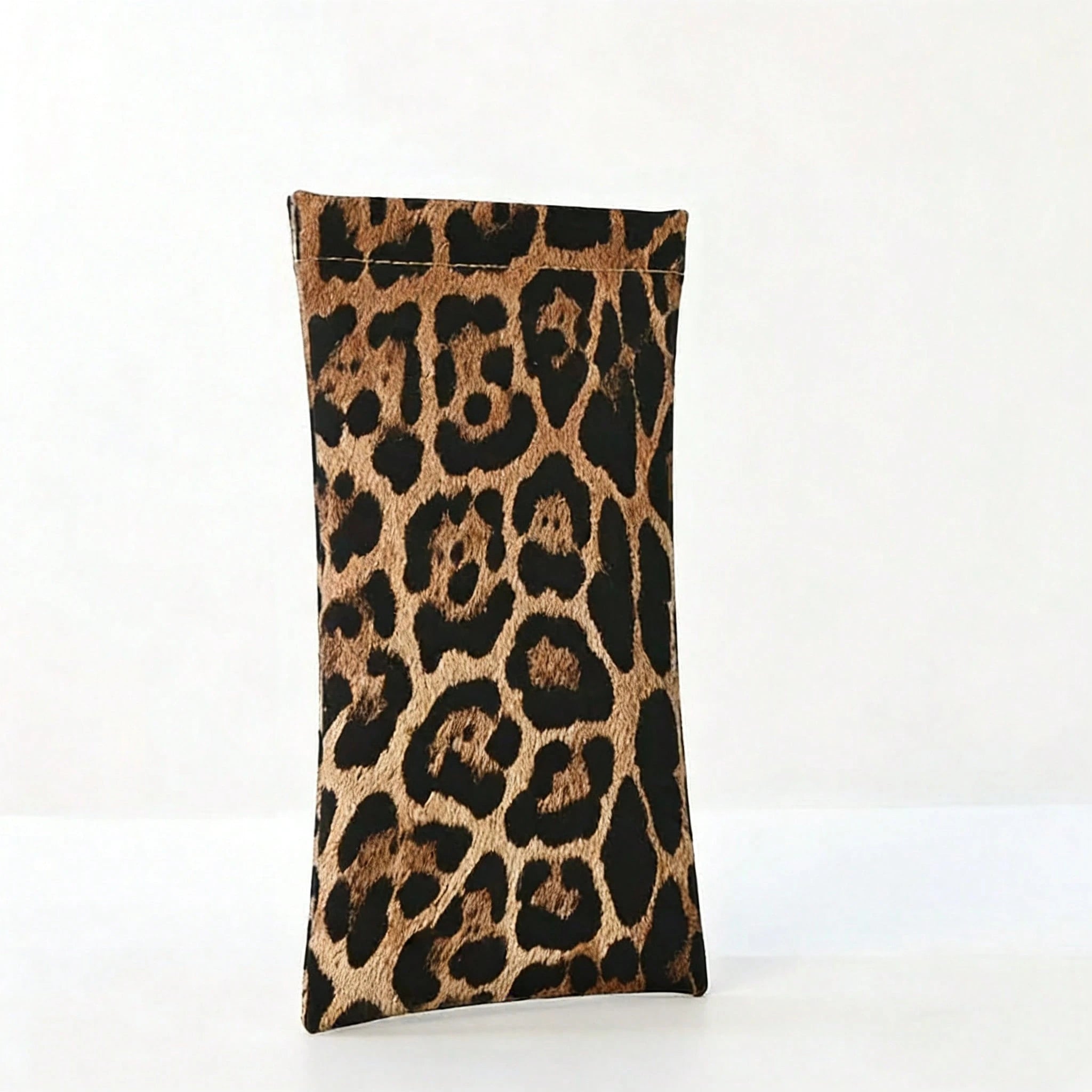 1pc Leopard Print  Glasses Pouch