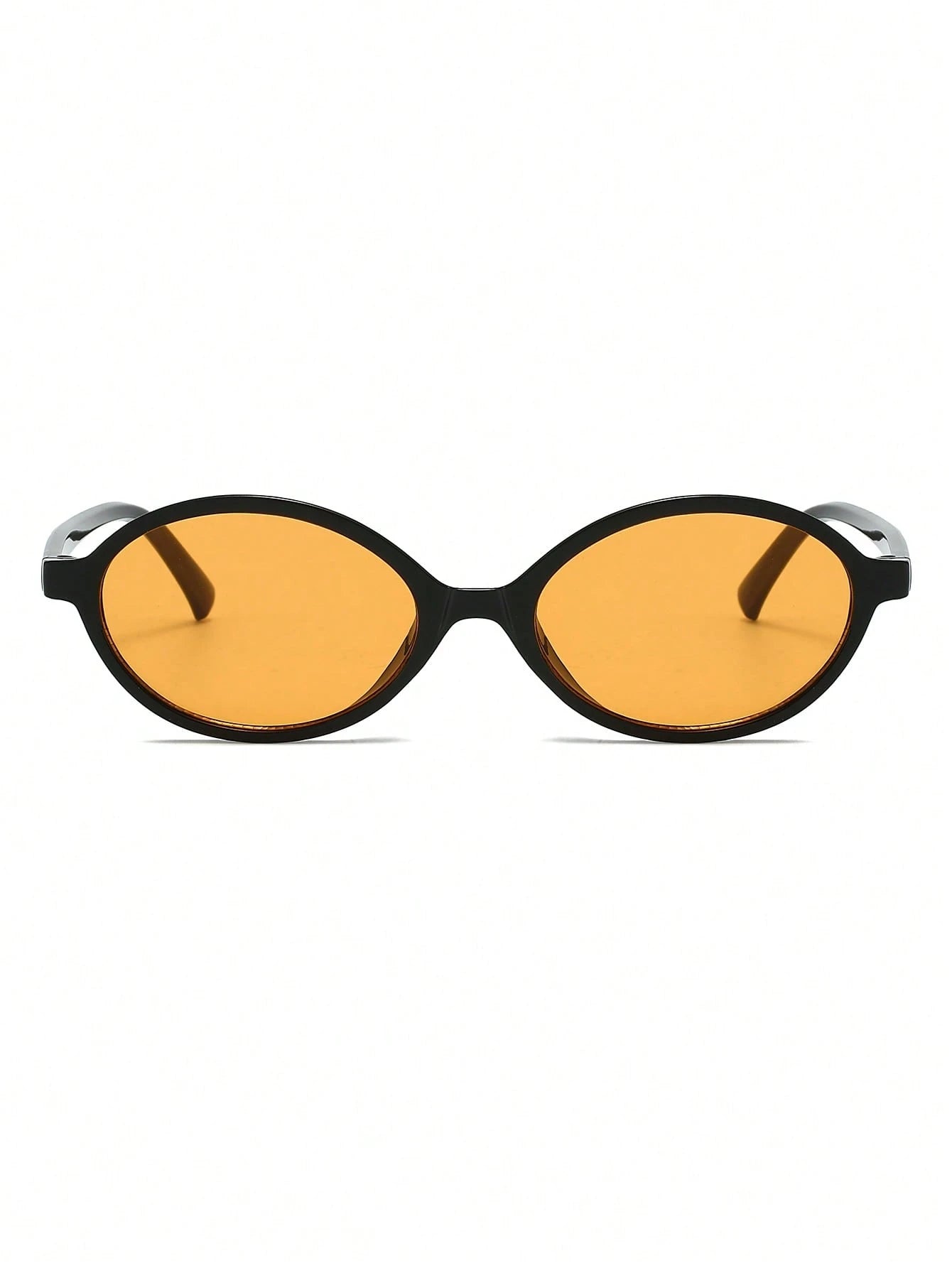 Leopard Print Oval PC Frame Vintage Sunglasses
