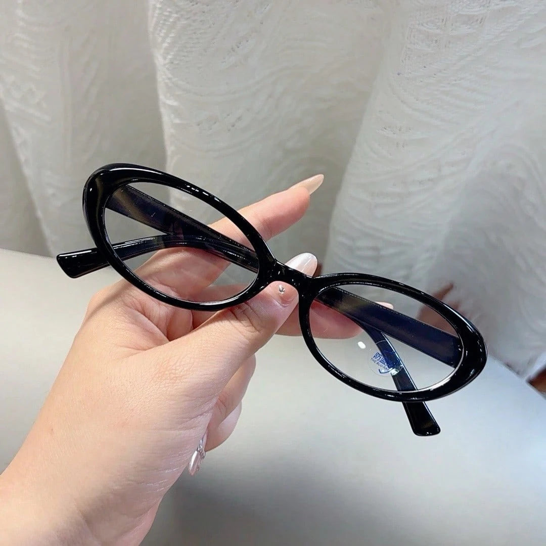 Full-Rim Oval Retro Eyeglasses