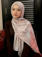 1pc Bohemian Style Watercolor Print Scarf