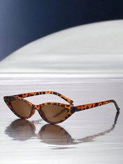 Cat Eye Narrow Frame Beach Sunglasses