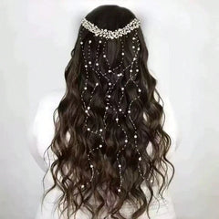 Multi-Layer Faux Pearl Tassel Hair