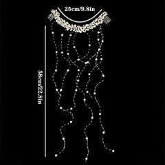 Multi-Layer Faux Pearl Tassel Hair