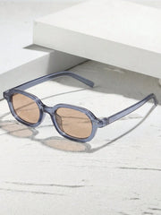 Square Small Frame Light Color Sunglasses