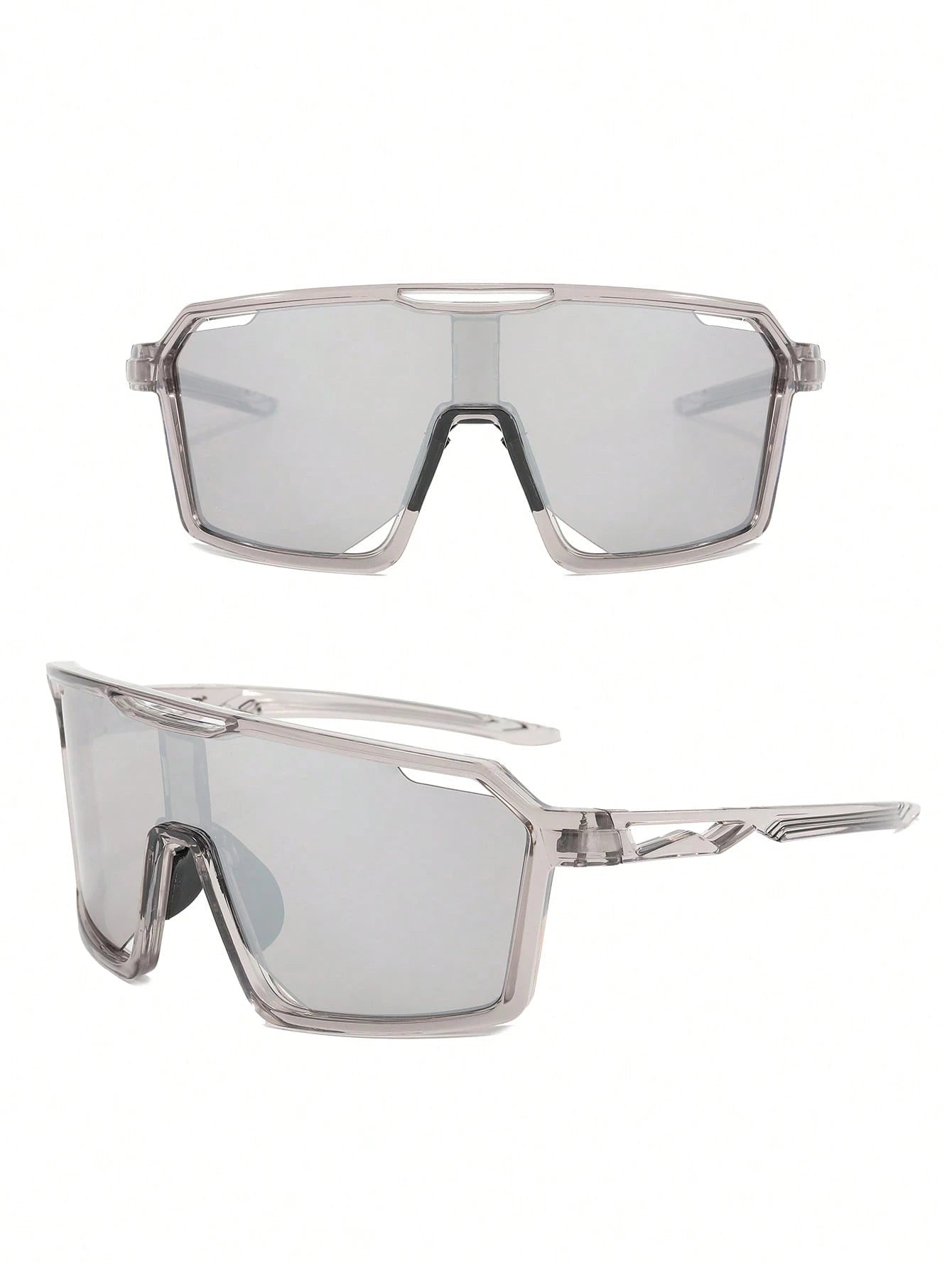 Large Frame Reflective Mercury Eyeglasses