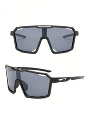 Oversized Black Versatile Sports Eyeglasses