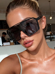 Oversized Black Versatile Sports Eyeglasses