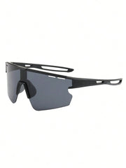 Oversized Black Cycling Sports Eyeglasses