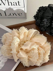 1pc Floral Large Multi-Layer Bowknot Hair Clip