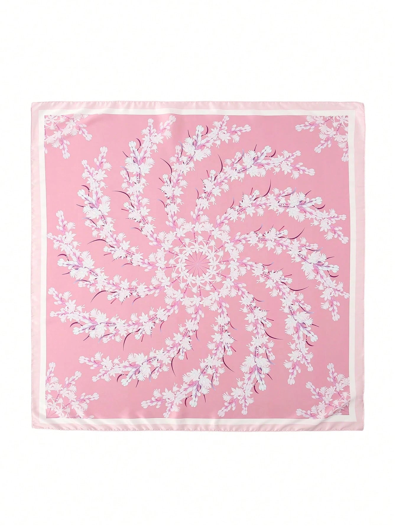 1pc Simple Printed Square Scarf