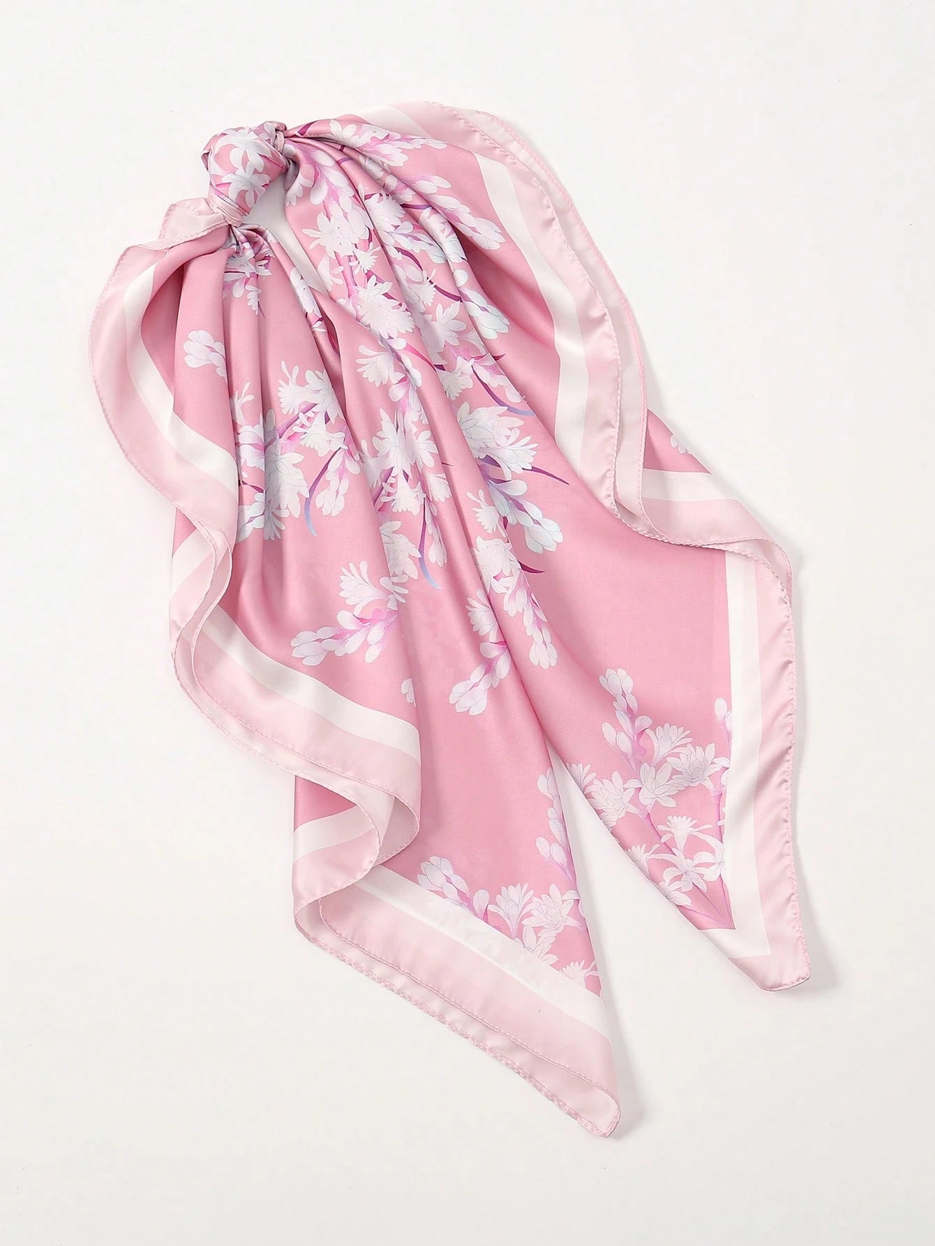 1pc Simple Printed Square Scarf