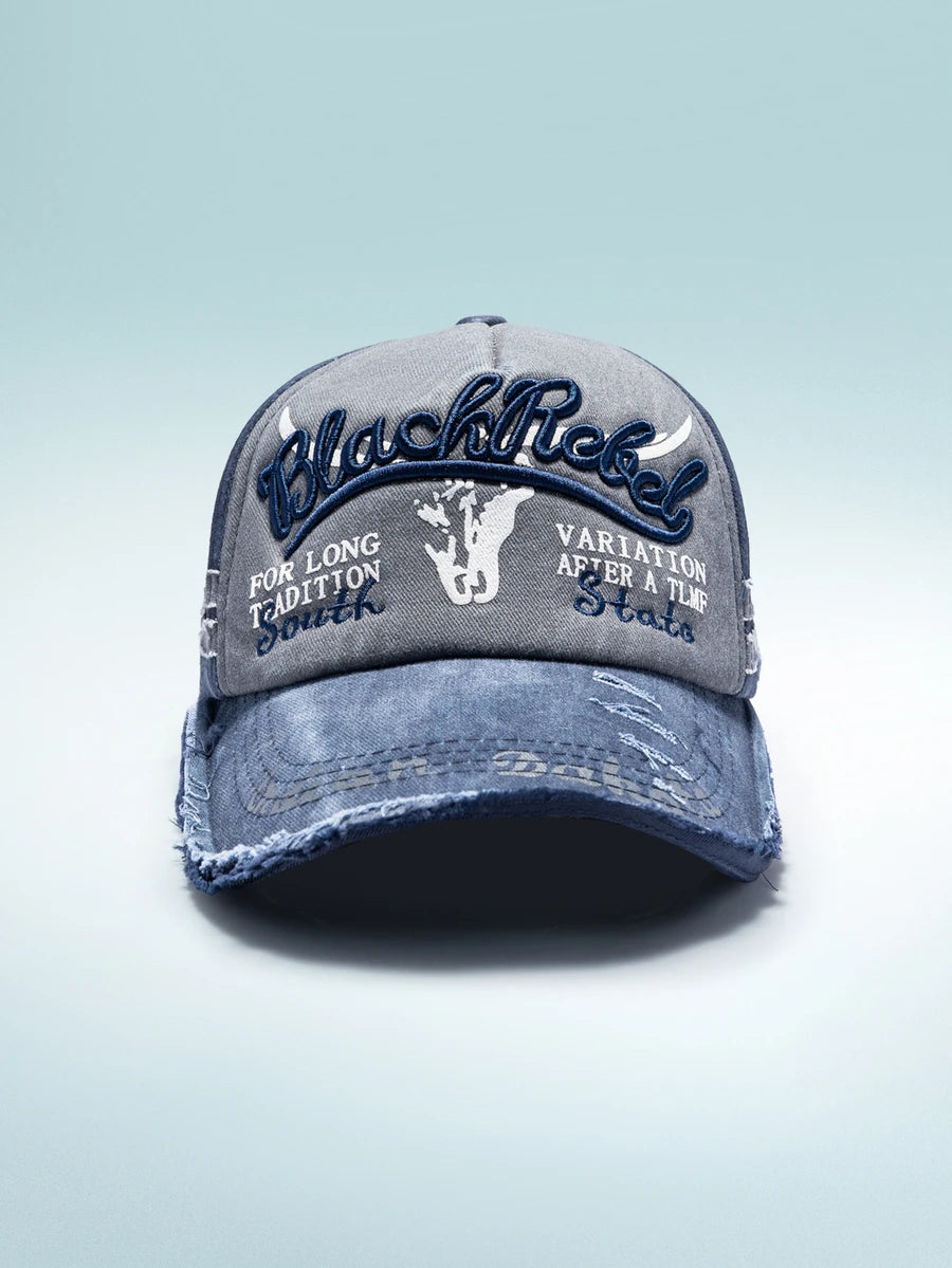 Rollcall Washed Distressed Street Style Khaki Baseball Cap