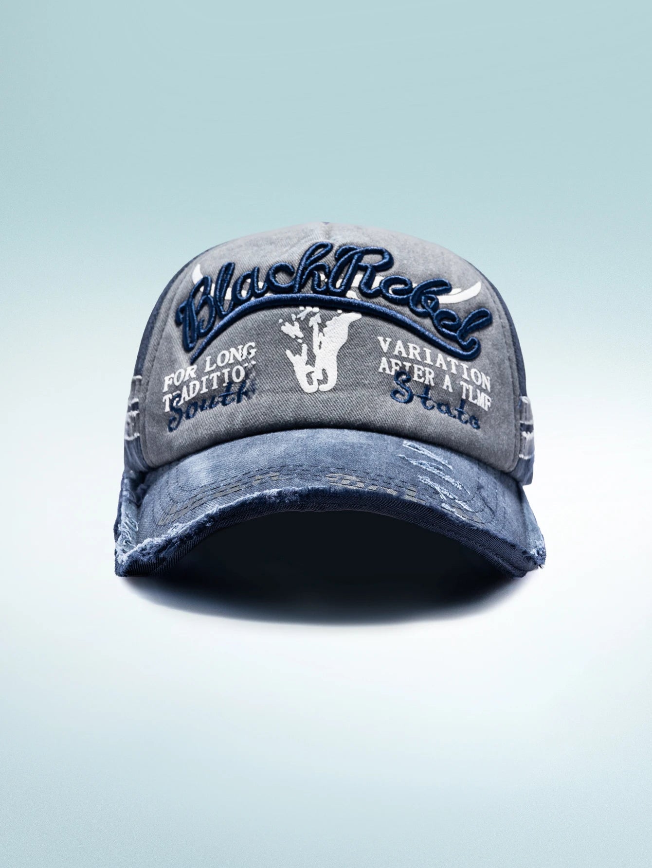 Rollcall Washed Distressed Street Style Khaki Baseball Cap