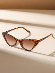 Cat Eye Beach Leopard Print Sunglasses