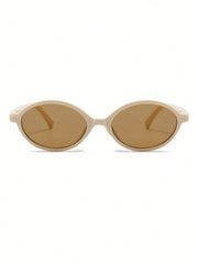 1pcs Oval PC Frame Vintage Chic Runway Sunglasses