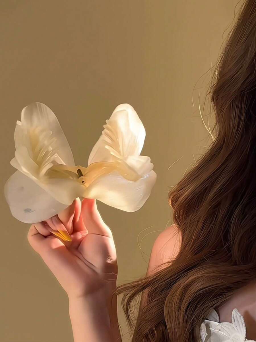 Elegant Minimalist Casual Butterfly Mesh Hair Claw