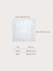 1pc Simple Printed Square Scarf