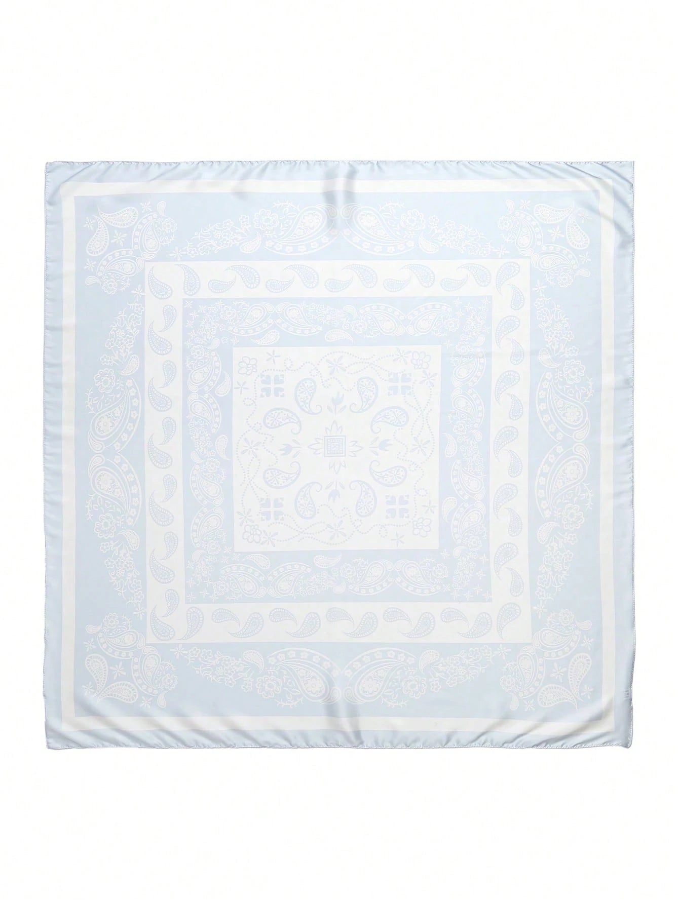 1pc Simple Printed Square Scarf